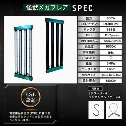Kaiju Plant 怪獣メガフレア 300W