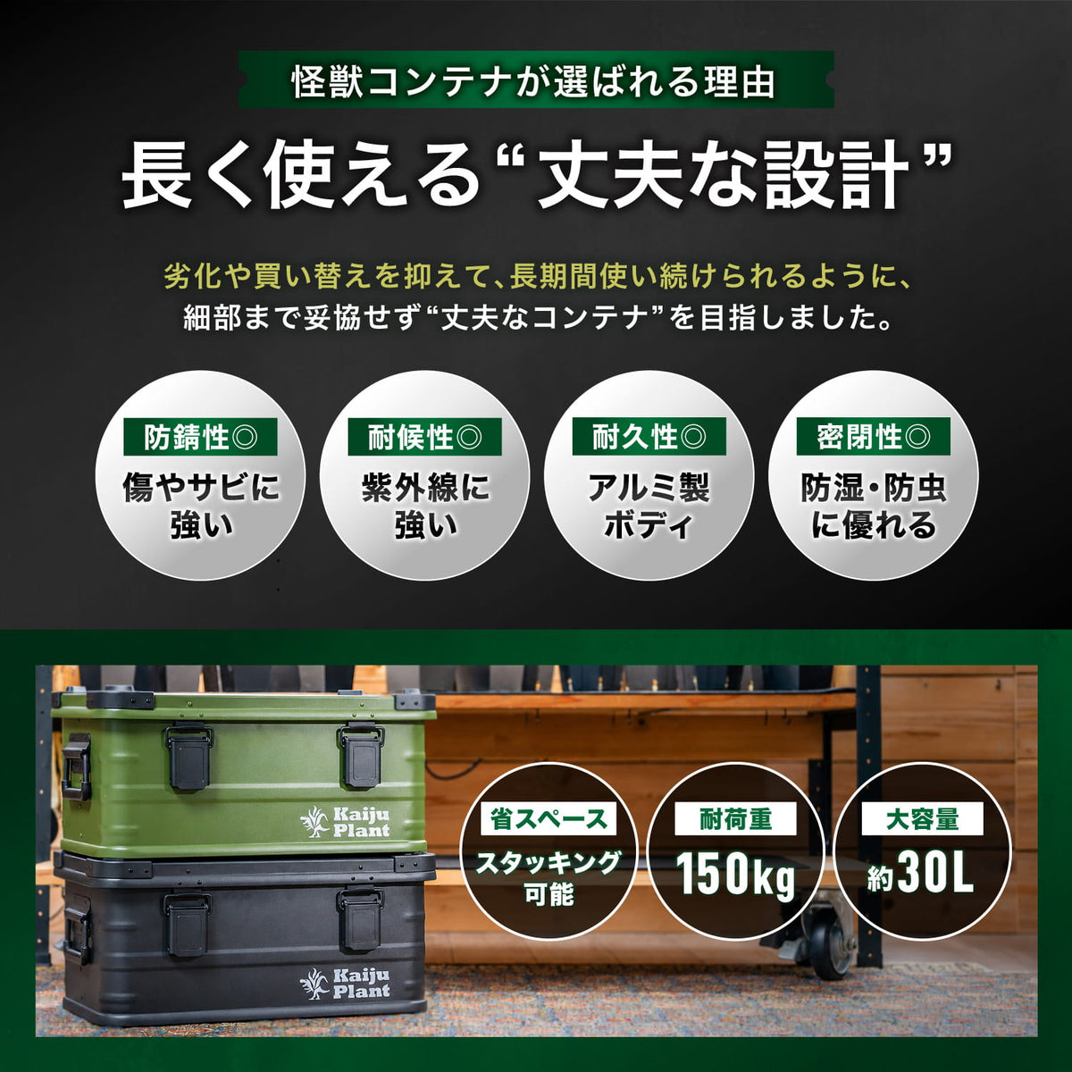 怪獣コンテナの特長と使い方