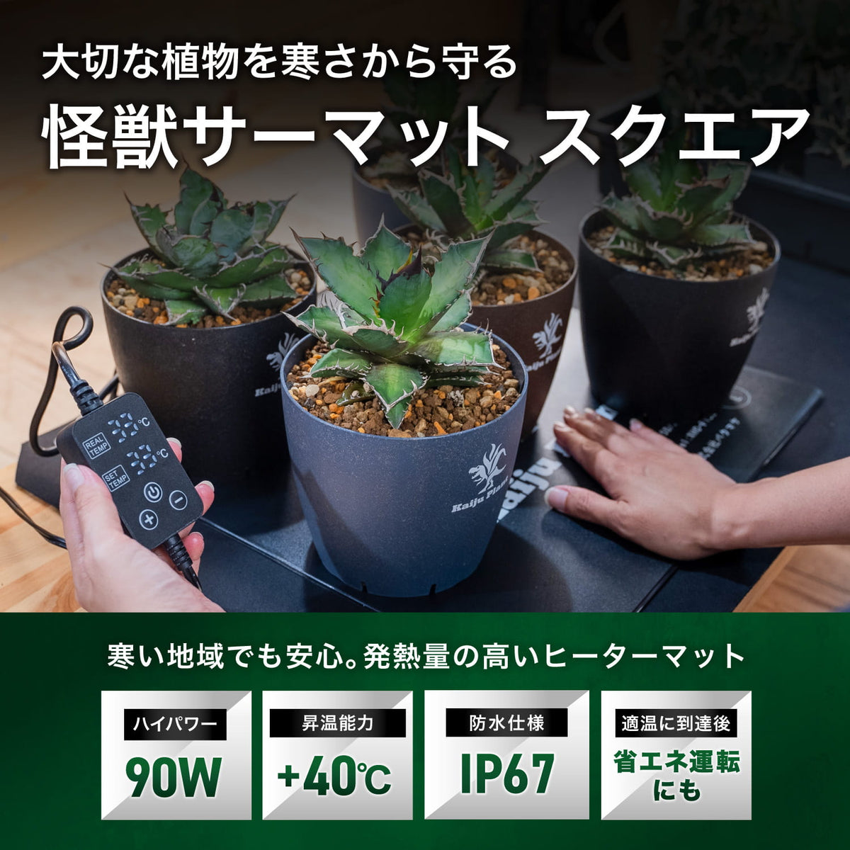 怪獣サーマット40×40cmの特長
