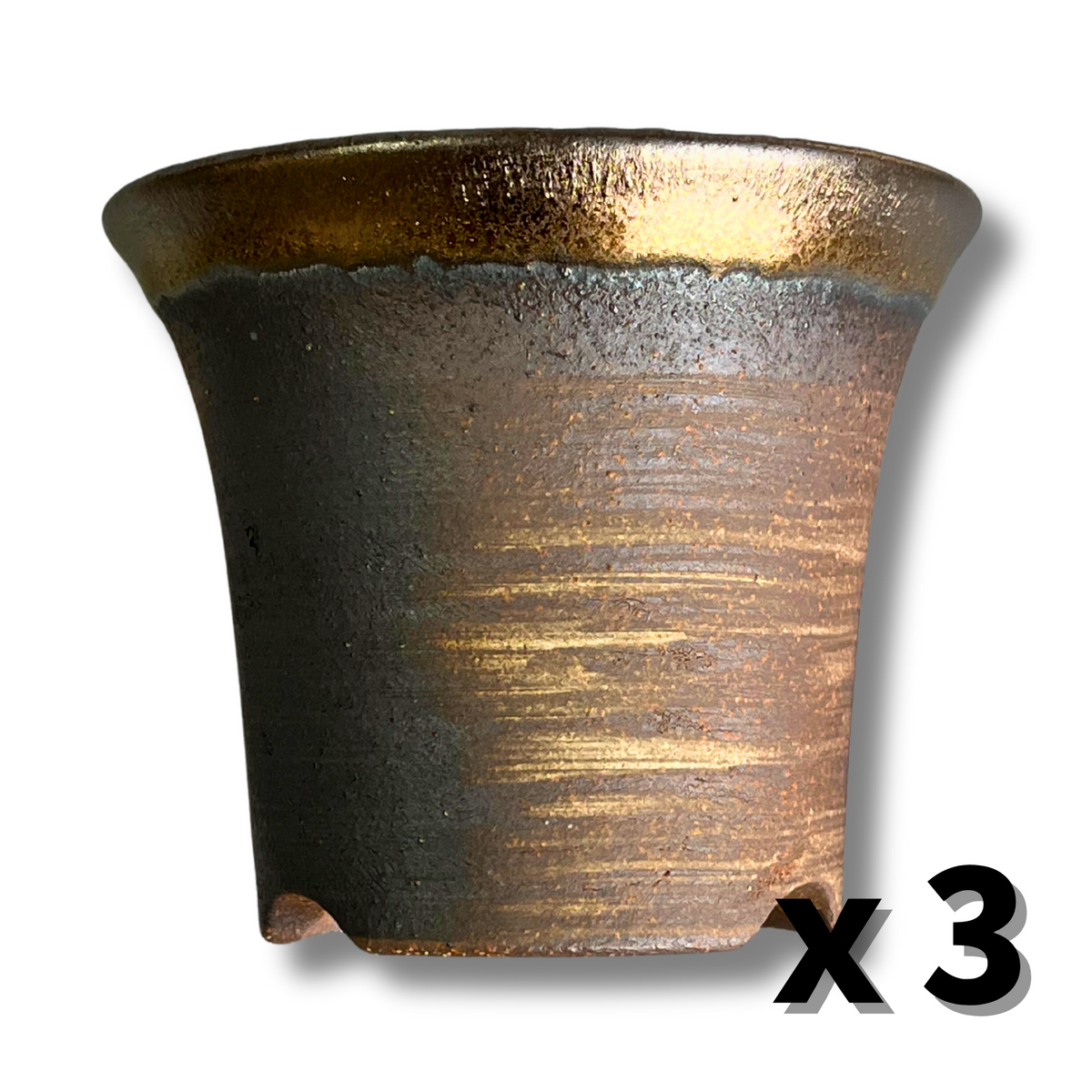 Kaiju Plant 萬古焼ラッパ鉢 3.5号